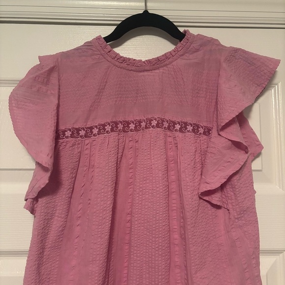 Anthropologies Rahi Flutter Sleeve Blouse - Picture 4 of 12